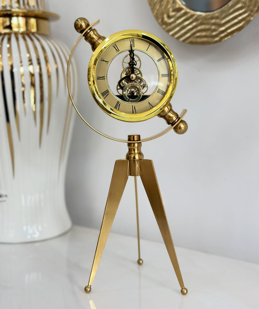 Modern Golden Table Clock