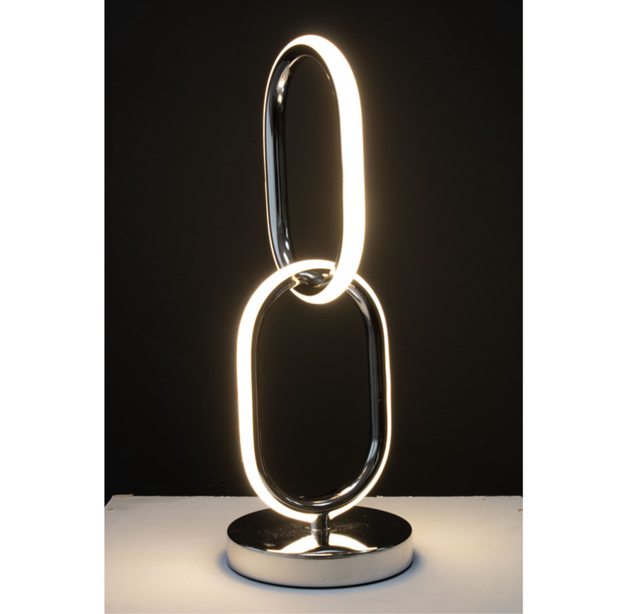 Modern Golden Metal Ring Led Table Lamp