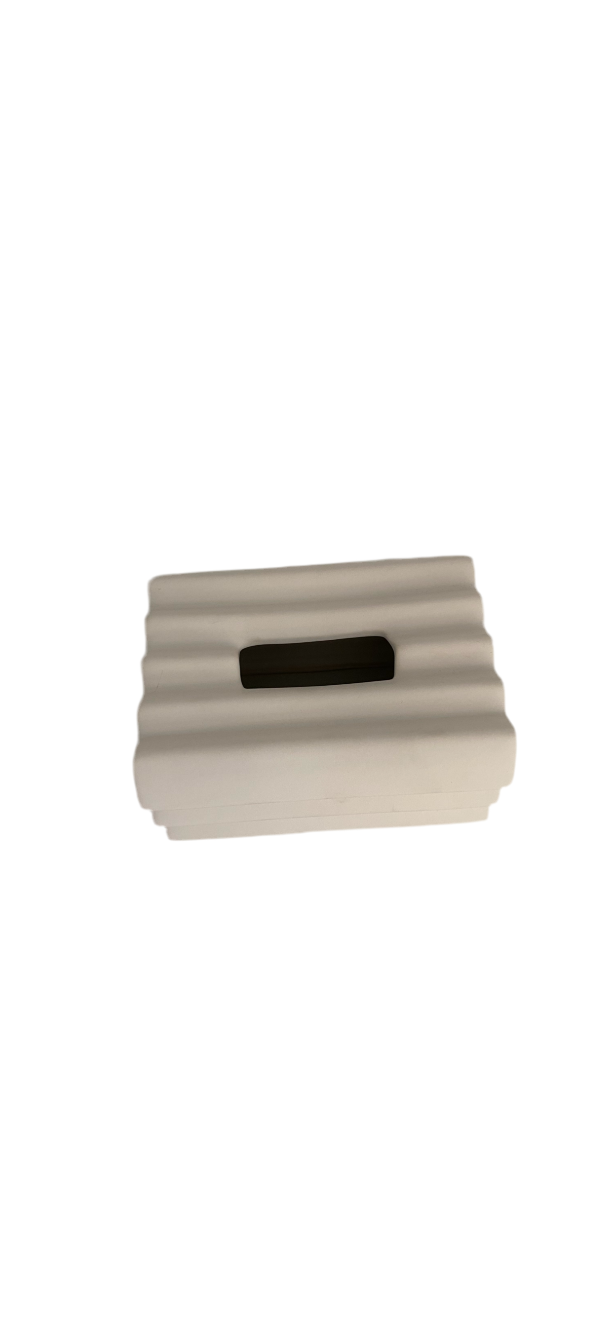 White Ceramic Tissue Box