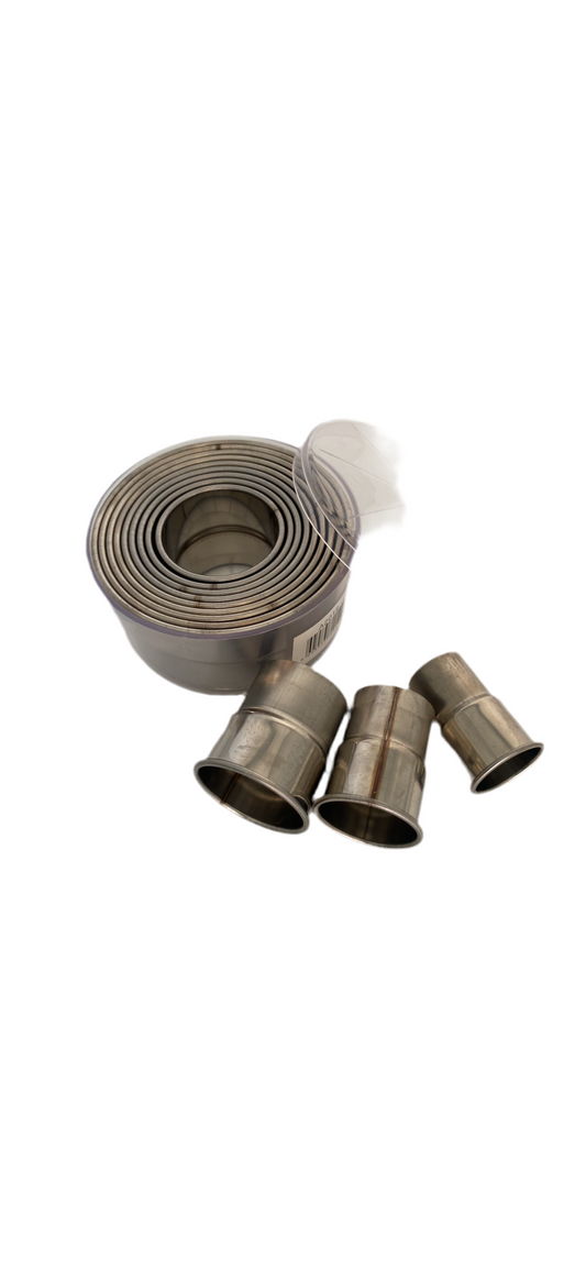 12 Piece Round Stainless Steel Cookie Cutter Set