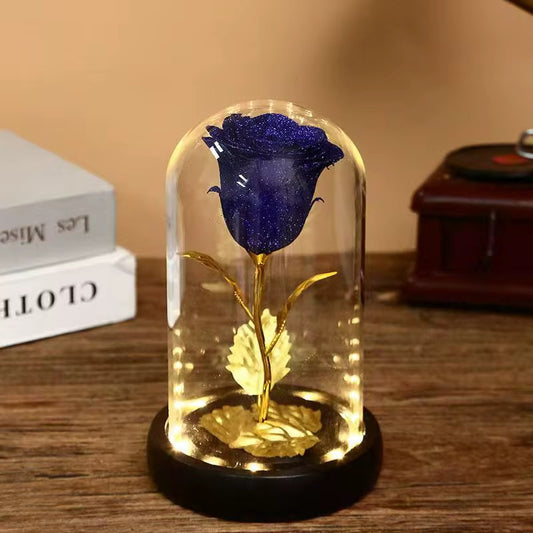 Small aritifical Flower with glass cover