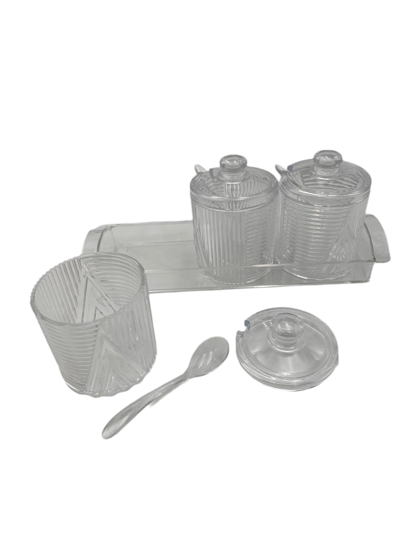 3 Pcs Acrylic Seasoning Pot Set
