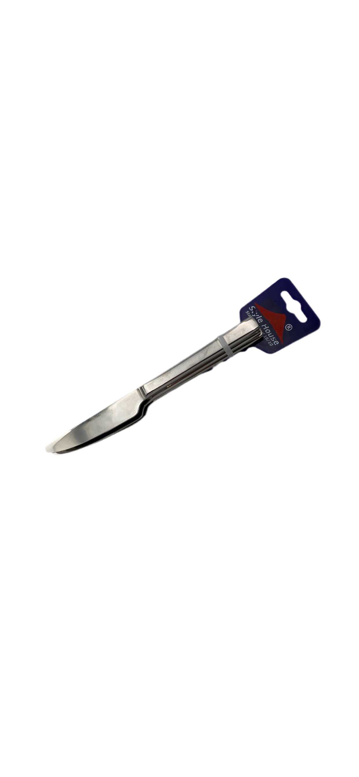 Style house, stainless steel dinner knives x 6