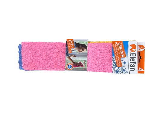 Set of 4 microfiber cleaning clothes