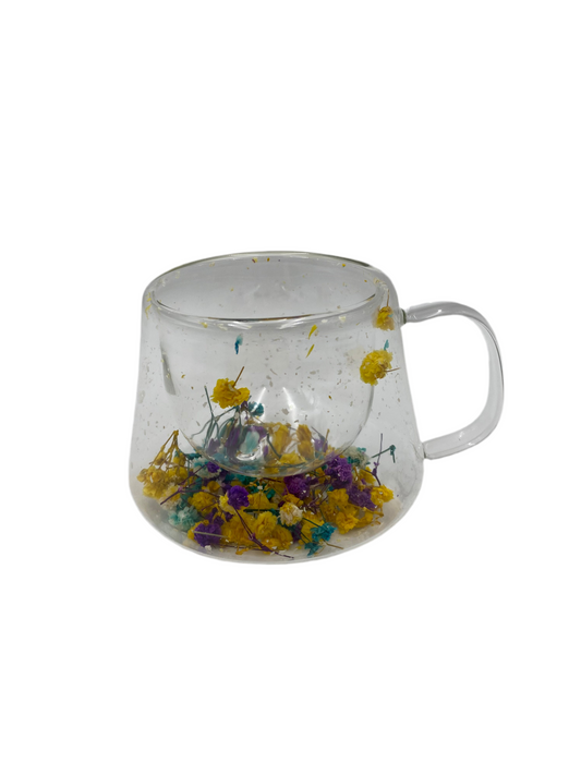250 ML Double Wall Transparent Glass Mug