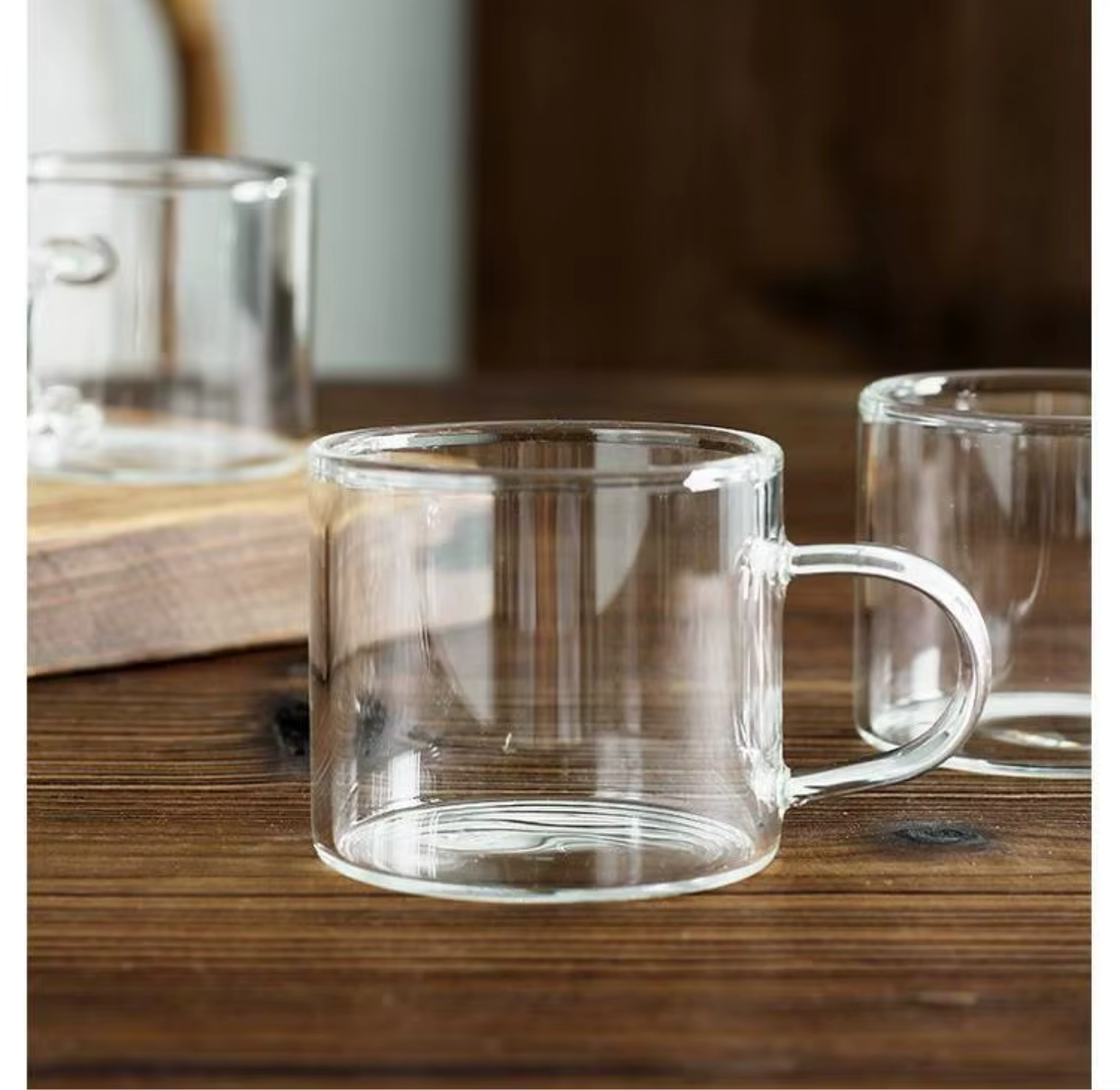 6 Pcs Glass Coffee Cup Set