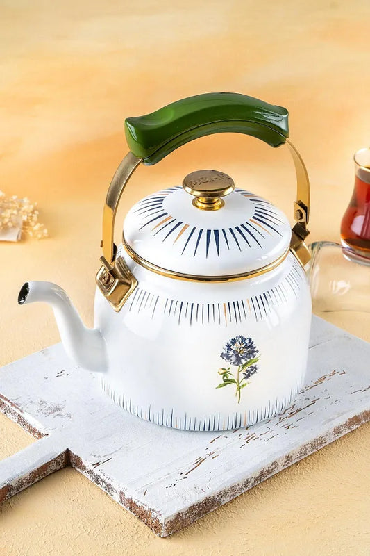 Acar white tea pot