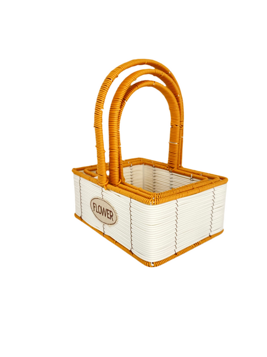 3 PCs Rectangular Elegant Woven Storage Basket Set