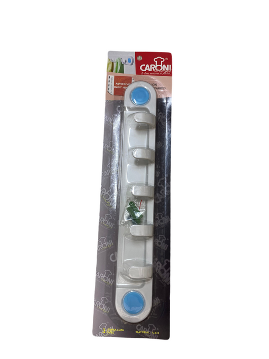 Plastic Wall Hanger With 5 Hooks