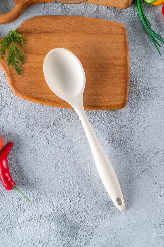 Silicone food pouring spoon