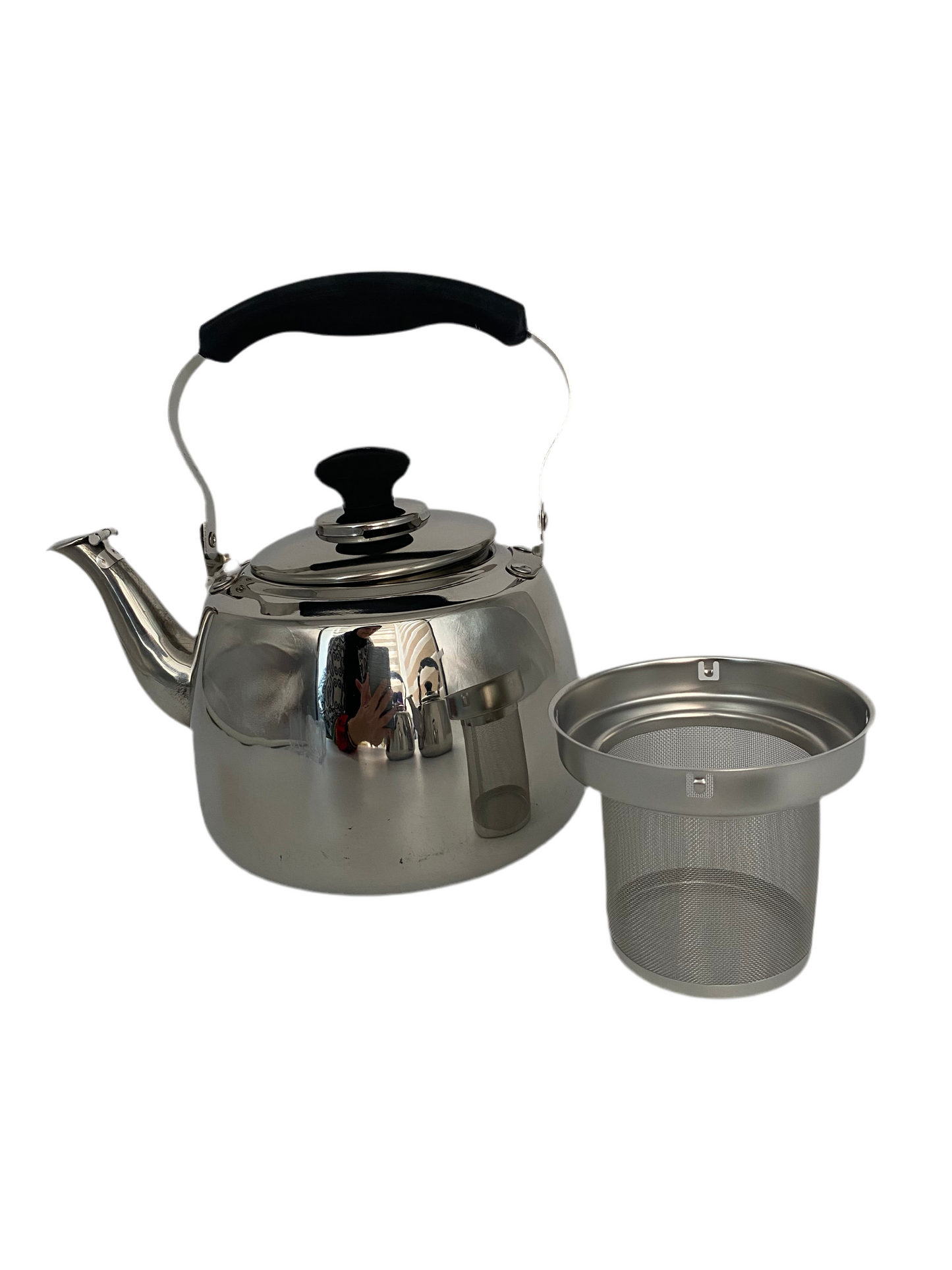 Phoenix, Set 3 Pcs Whistling Stainless Steel Tea Kettle -Black