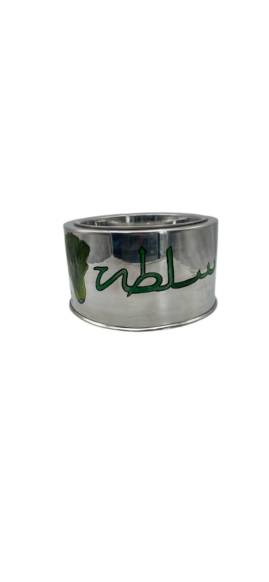 Aluminium salad bowl