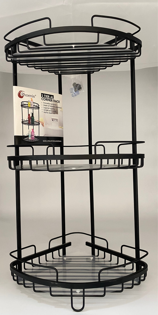 3 Tier Aluminium Corner Rack