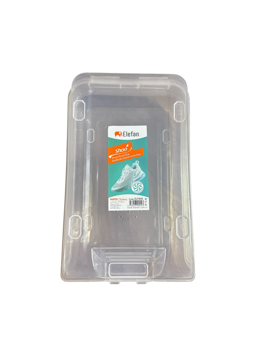 Transparent shoe box