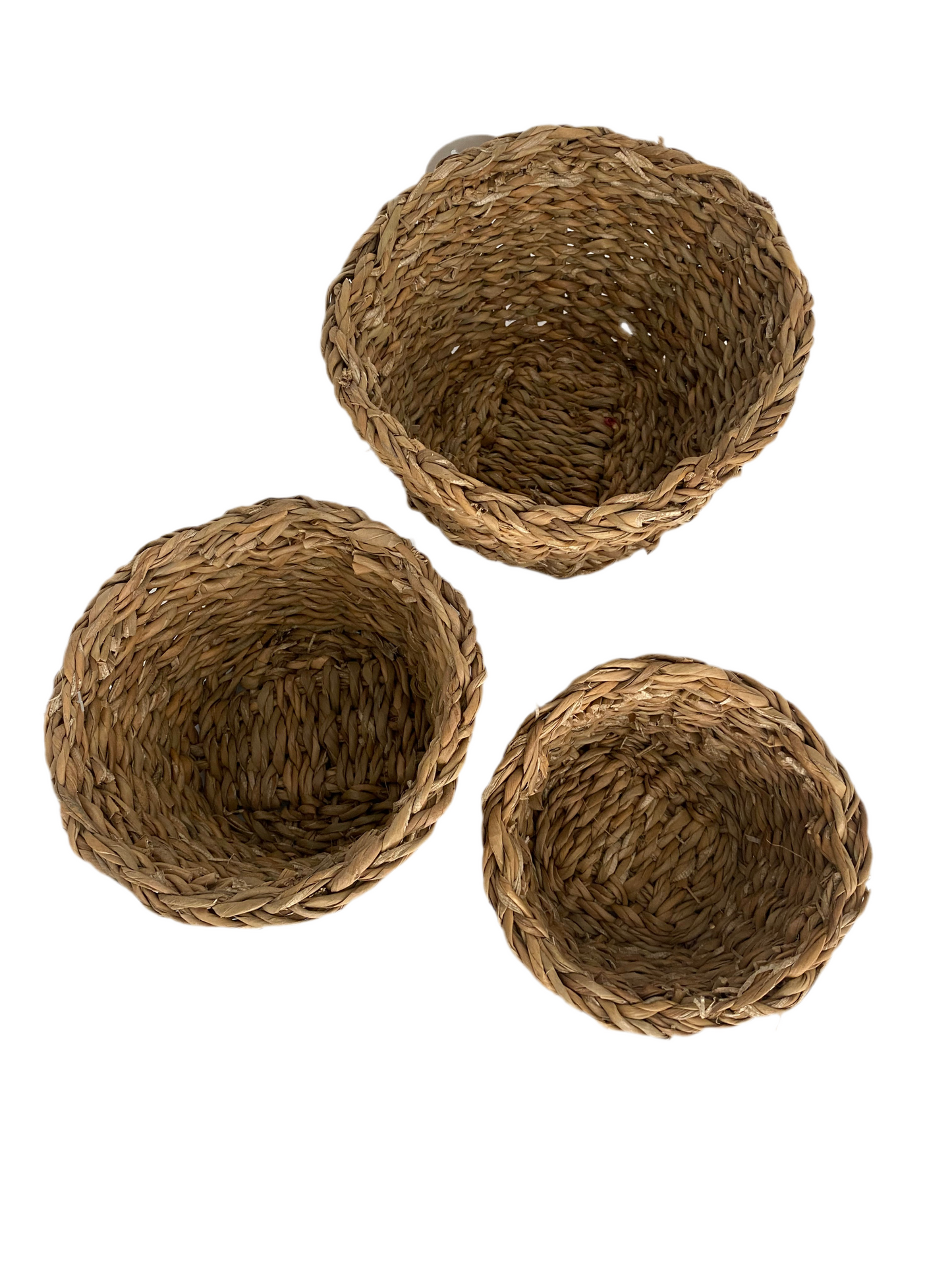 3 Pcs  Straw Basket Set