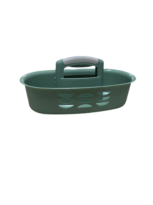 Plastic tool basket with handle