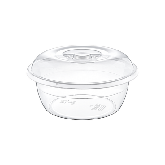 7-liter transparent round basin with lid