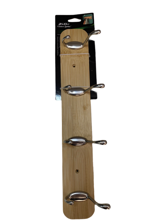 Wooden Clothes Hanger With 4 Hooks