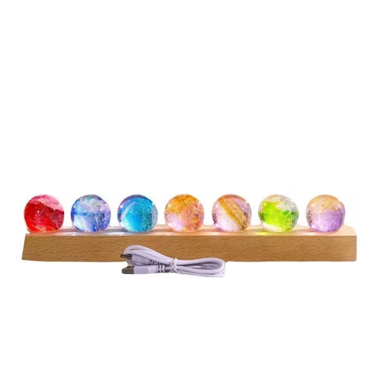 Boules Set with Wood Base