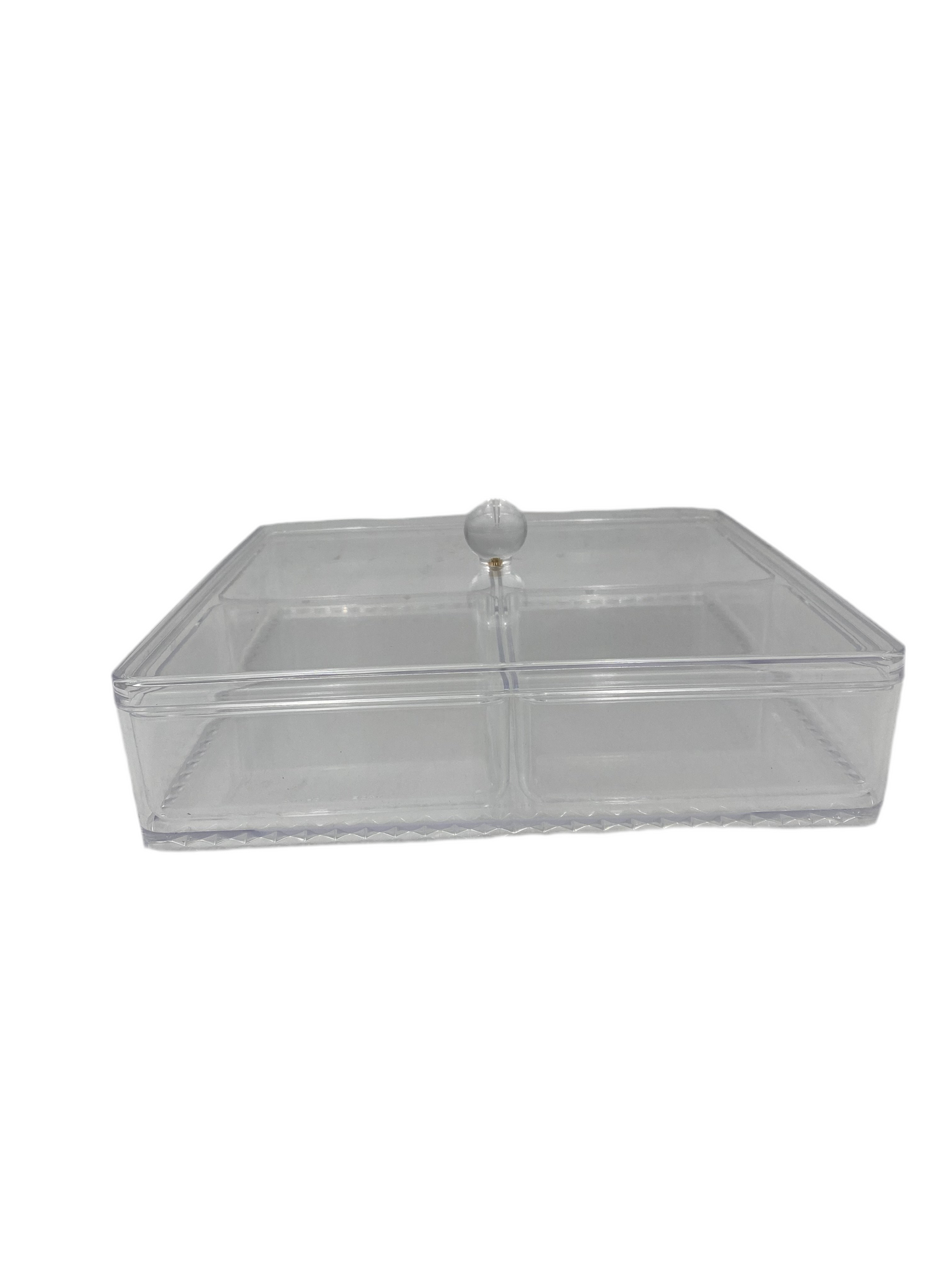 4 Compartments Square Transparent Acrylic Candy Box