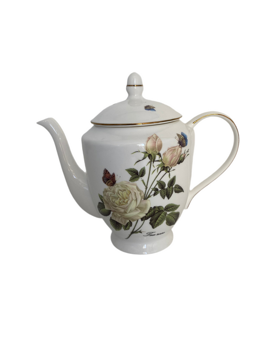 Ceramic Flowers Teapot