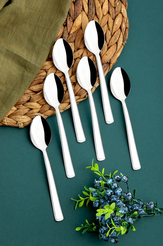 Stainless steel medium spoons 6 pieces