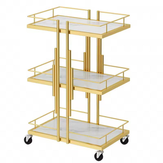 Gold Trolley with Wheels