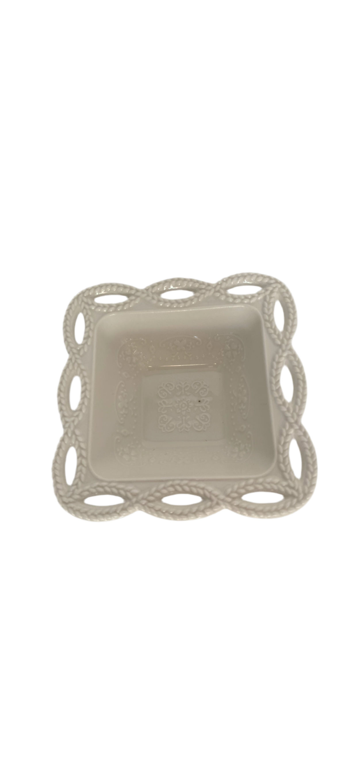 Set of 6 pcs white squared porcelain bowl