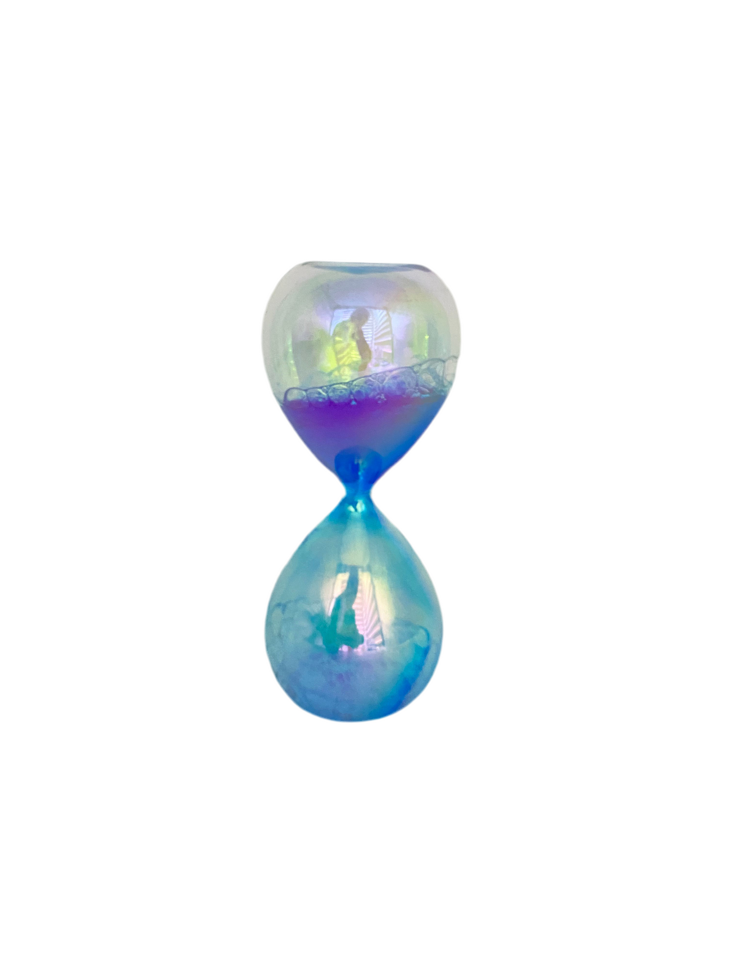 Transparent Hourglass -Colored Water