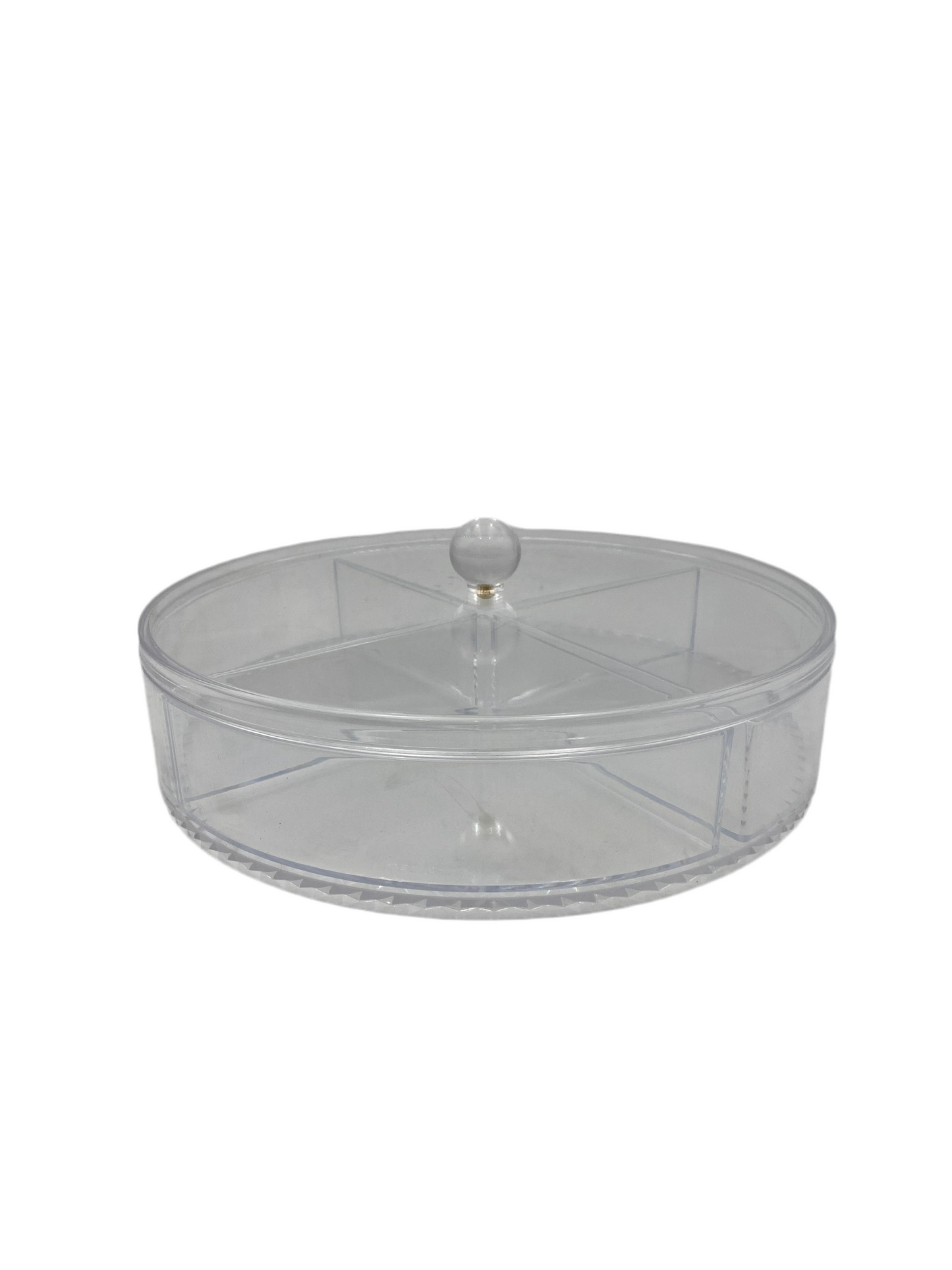 4 Compartments Round Transparent Acrylic  Candy Box