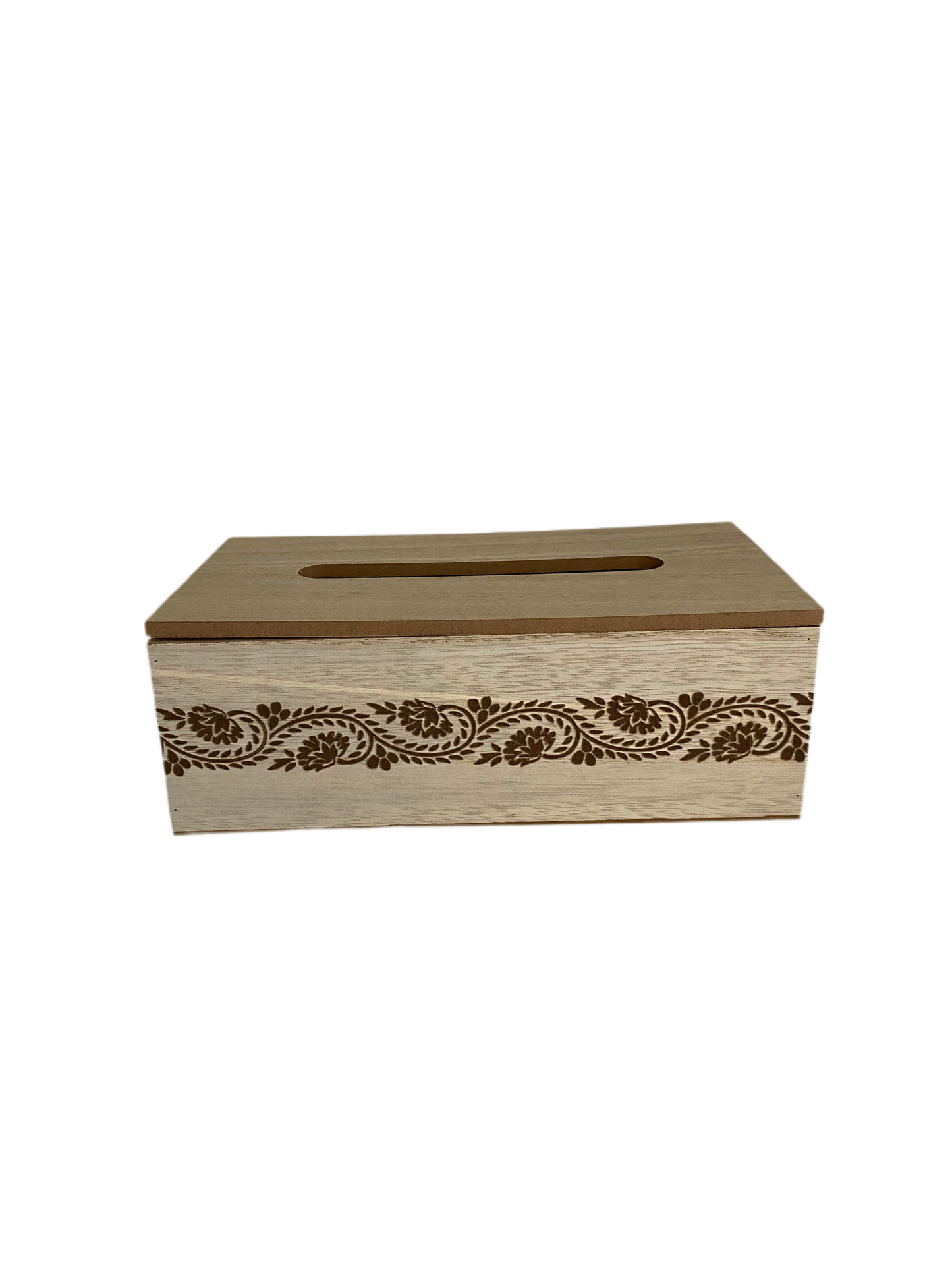 Rectangular Wooden Tissue Box