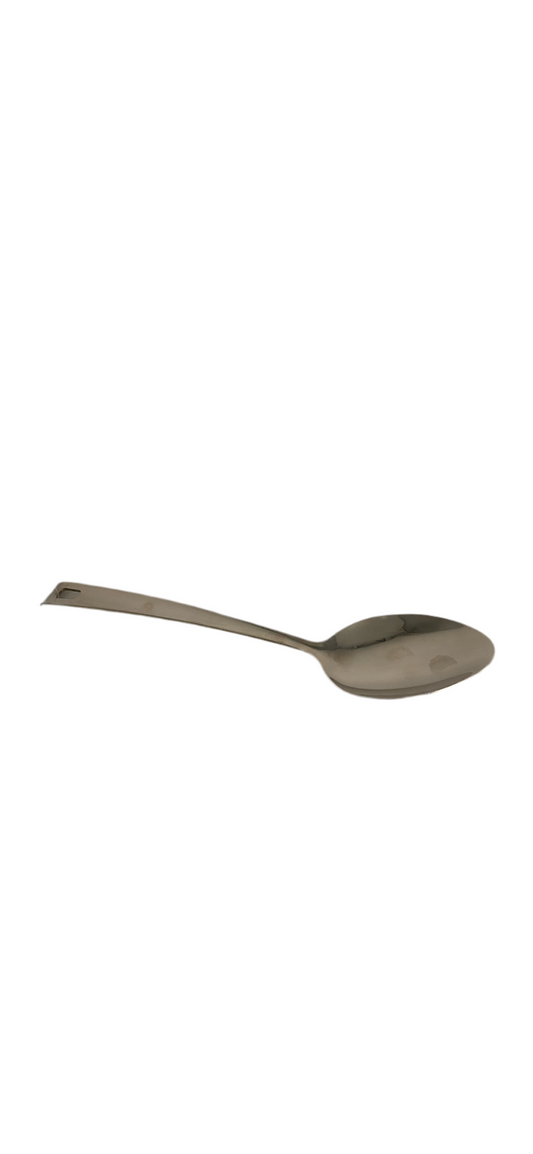 Stainless steel serving spoon