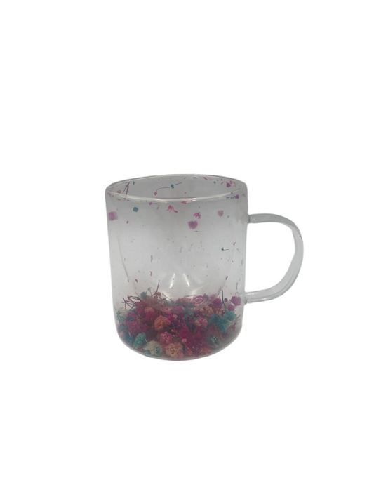 300 ML Double Wall Transparent Glass Mug