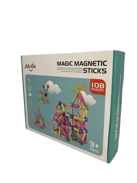 108 Pcs Magic Magnetic Building Sticks