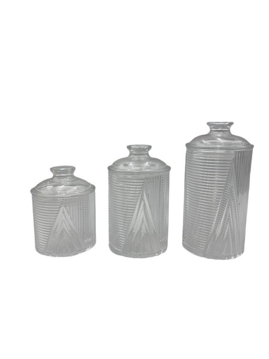 3 Pcs Acrylic Canister Set