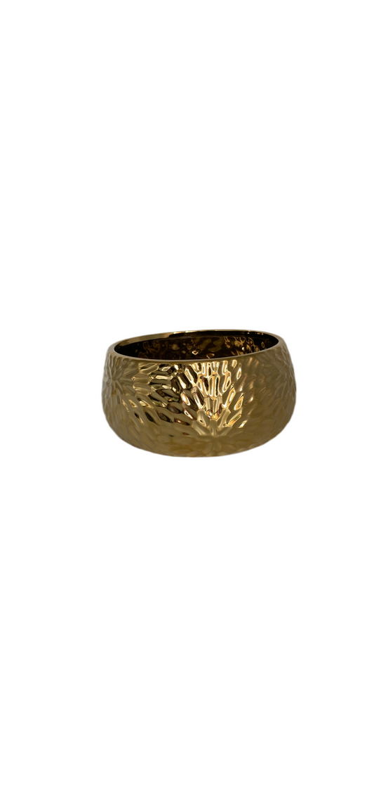 Gold Round Ceramic Bowl