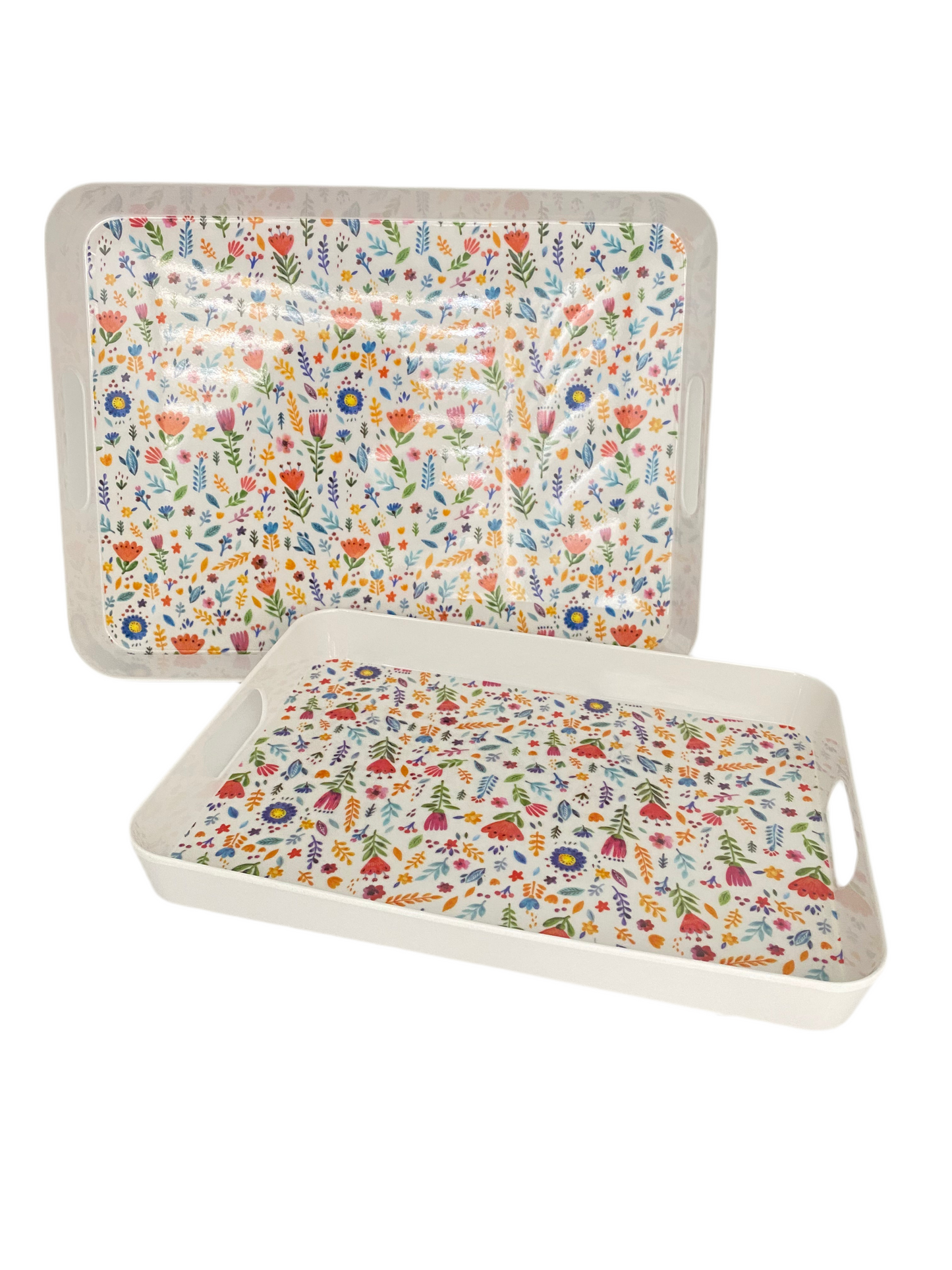 GeBe, 2 PCs Rectangular Melamine Tray Set
