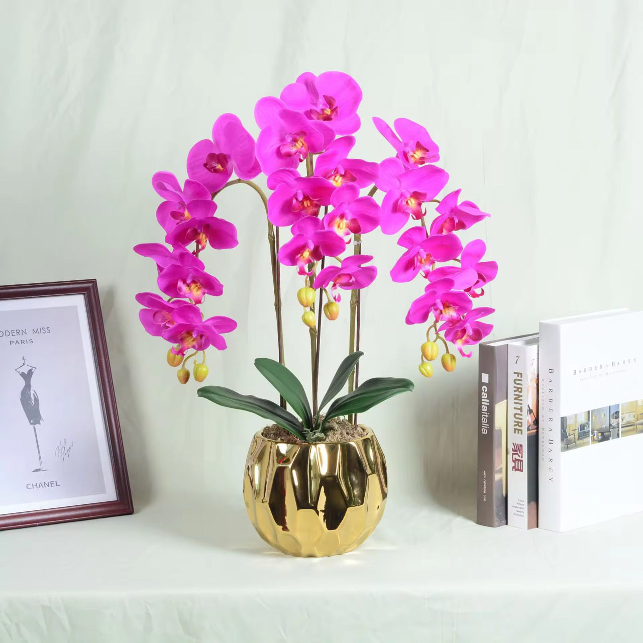Gold Flower Pot