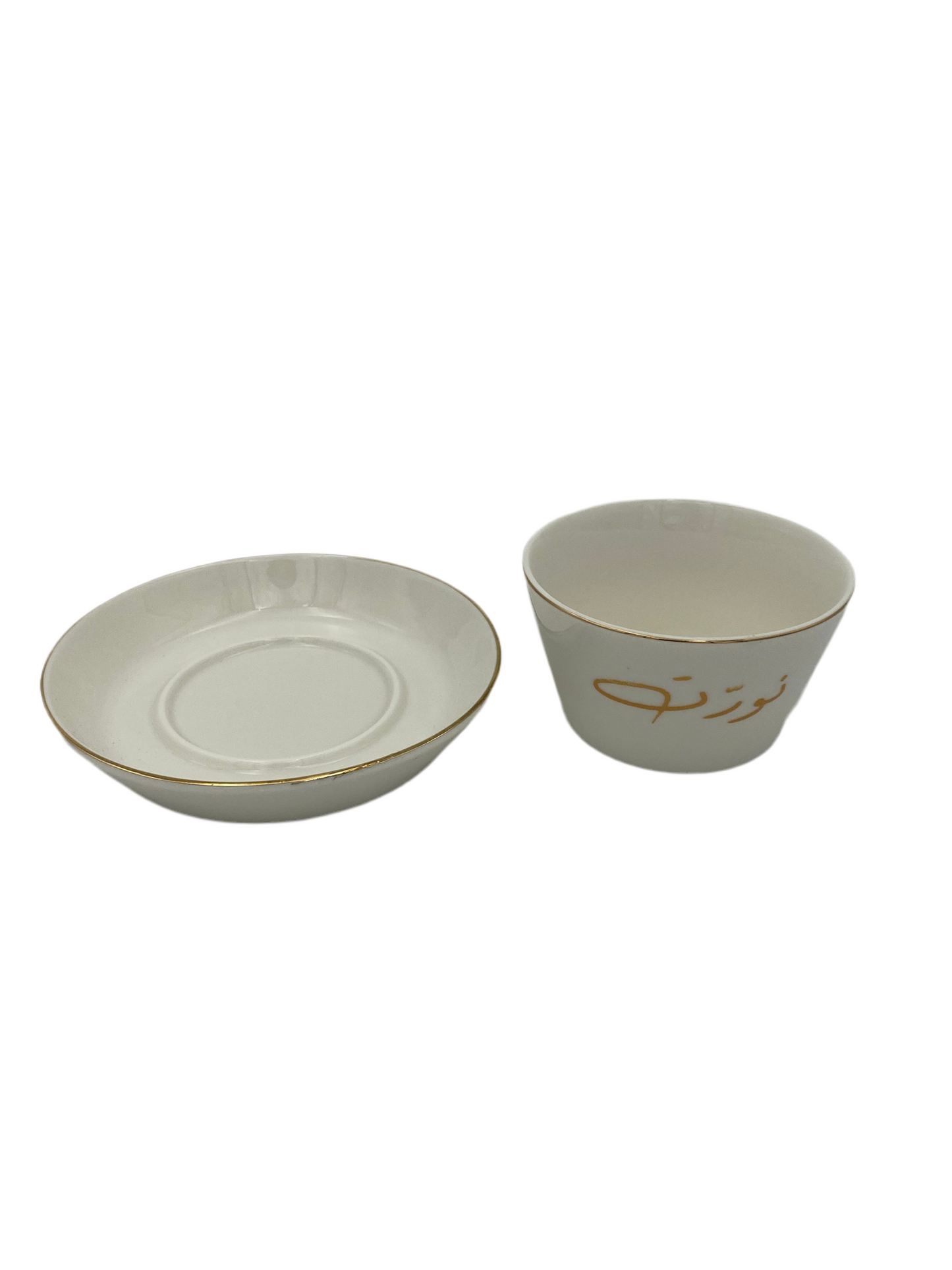 2 PCs Bowl & Plate Porcelain Set for