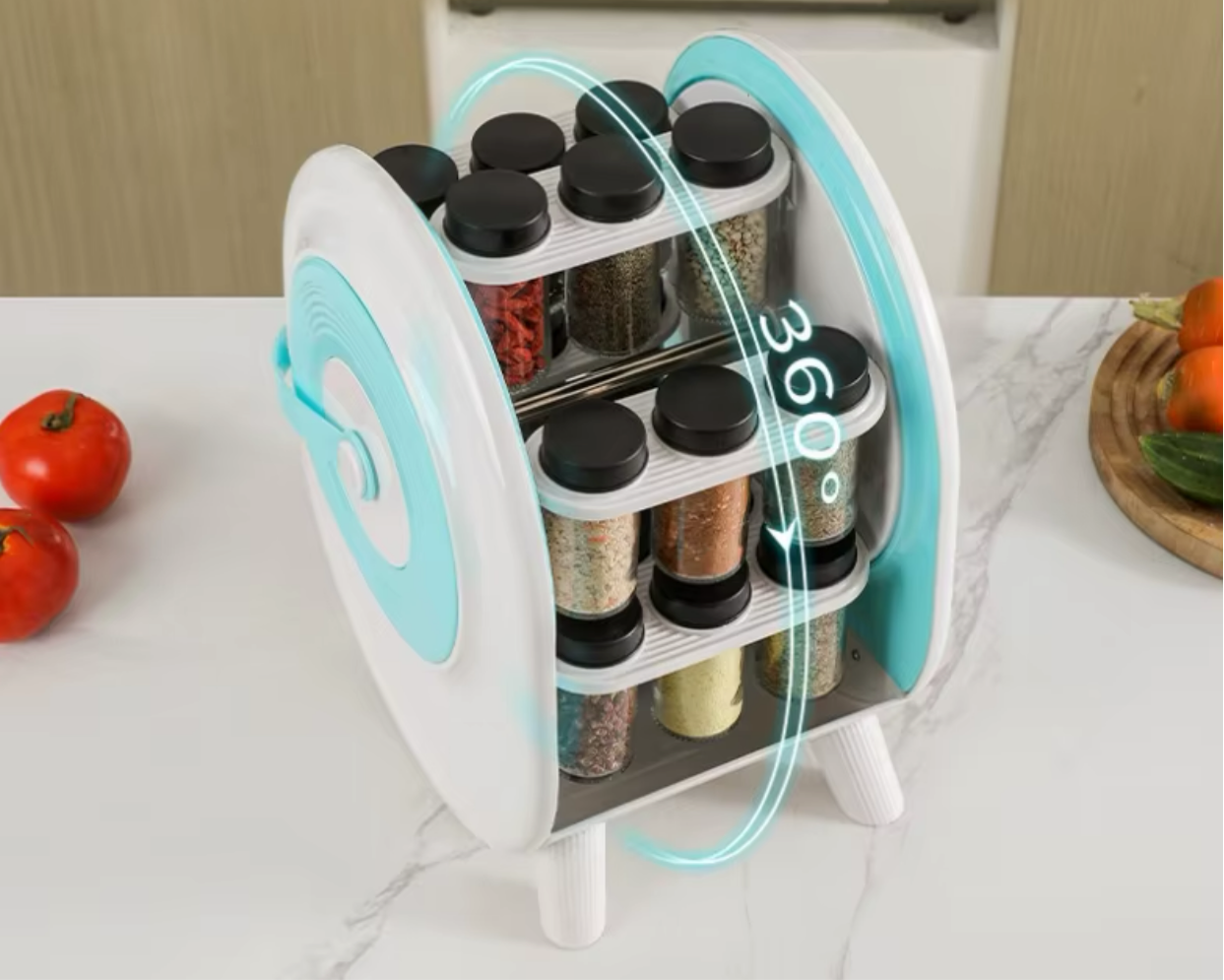 GeBe, 18 Jar Rotating Spice Rack