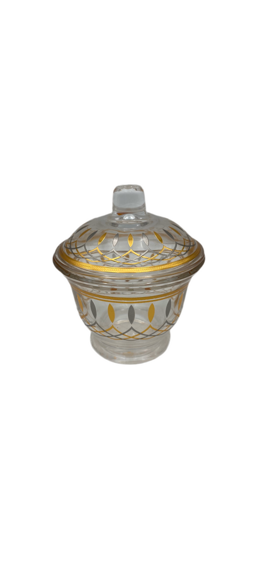 Phoenix, glass sugar pot