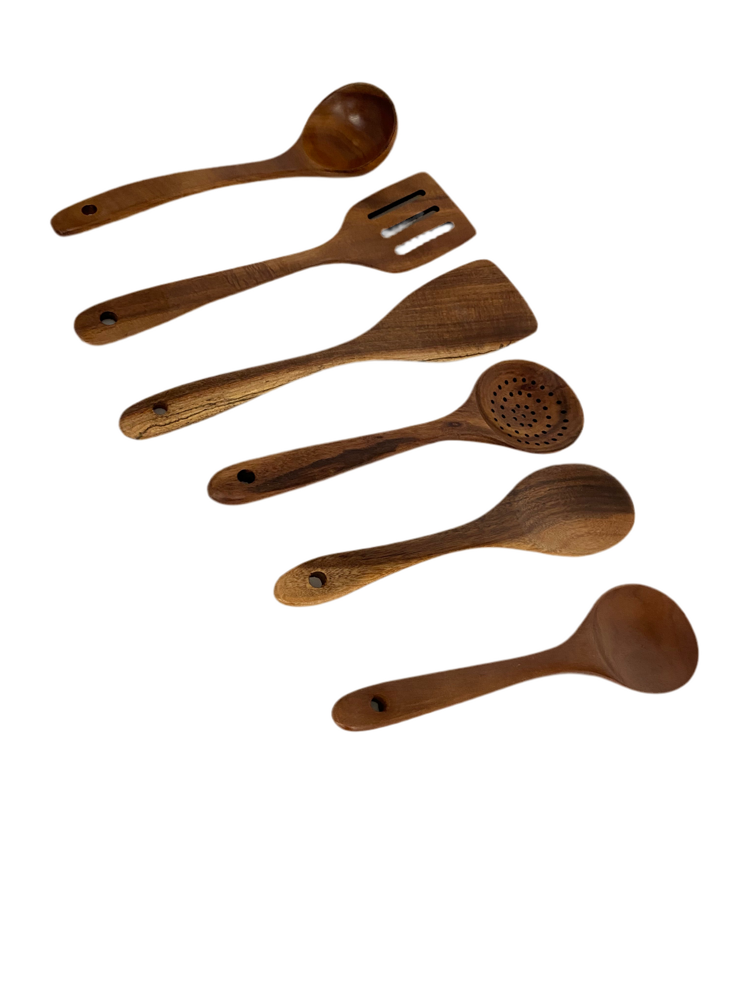 Wooden Kitchen Utensils - Set Of 7 Pcs