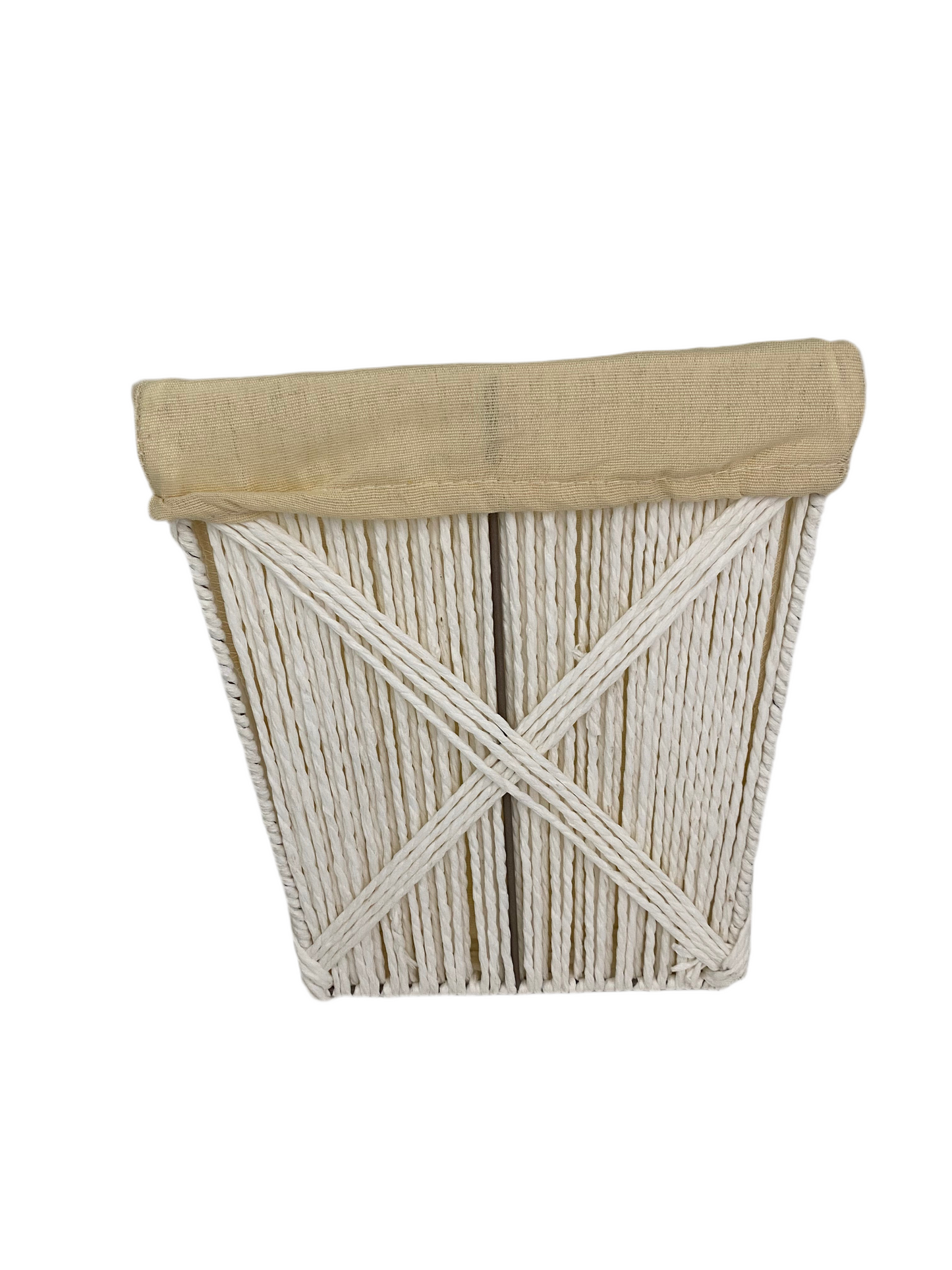 2 Pcs Handmade Rattan Tissue Box With Basket Set
