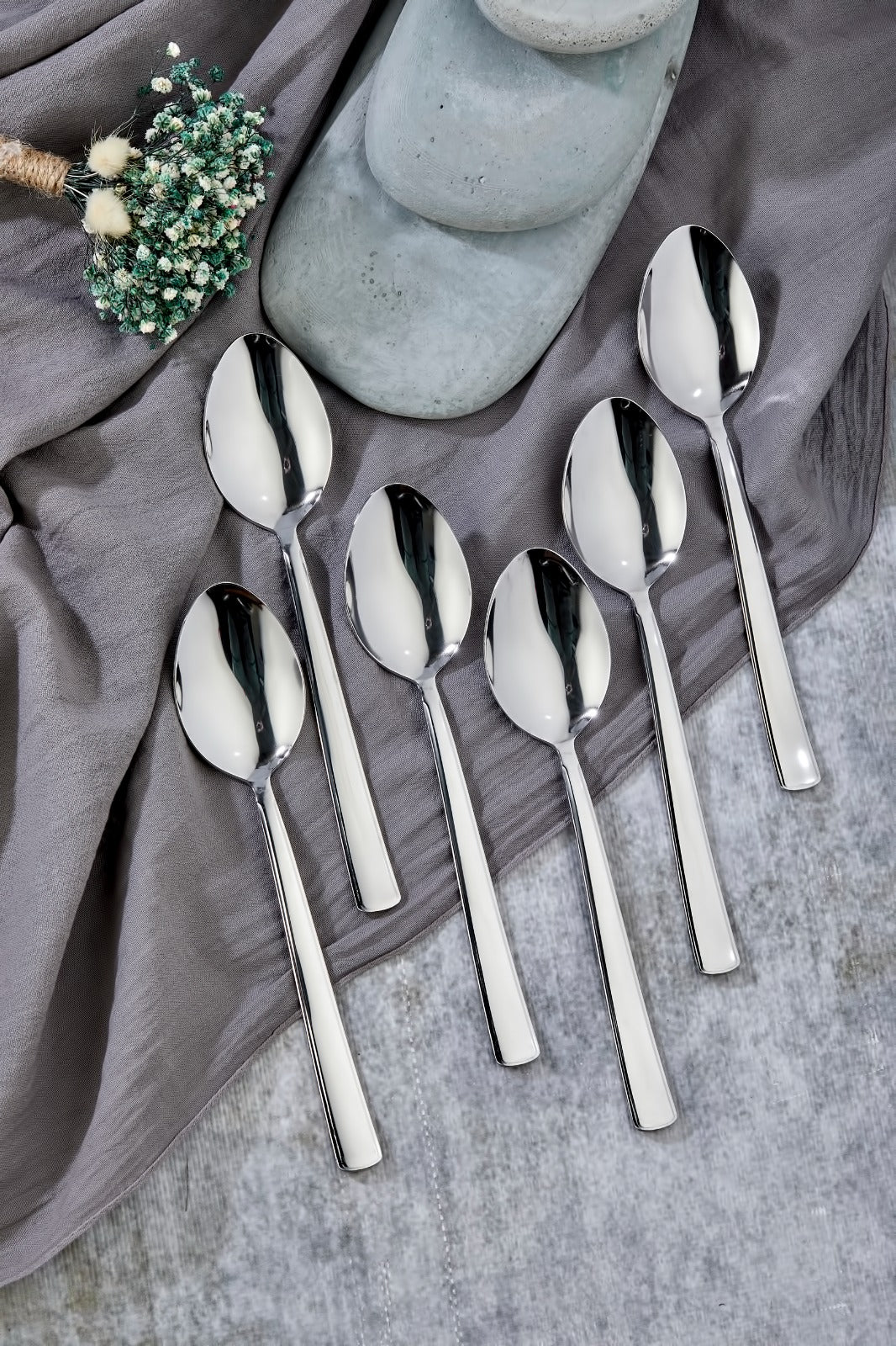 Stainless steel large spoons 6 pieces