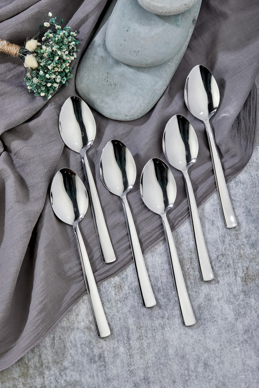 Stainless steel large spoons 6 pieces