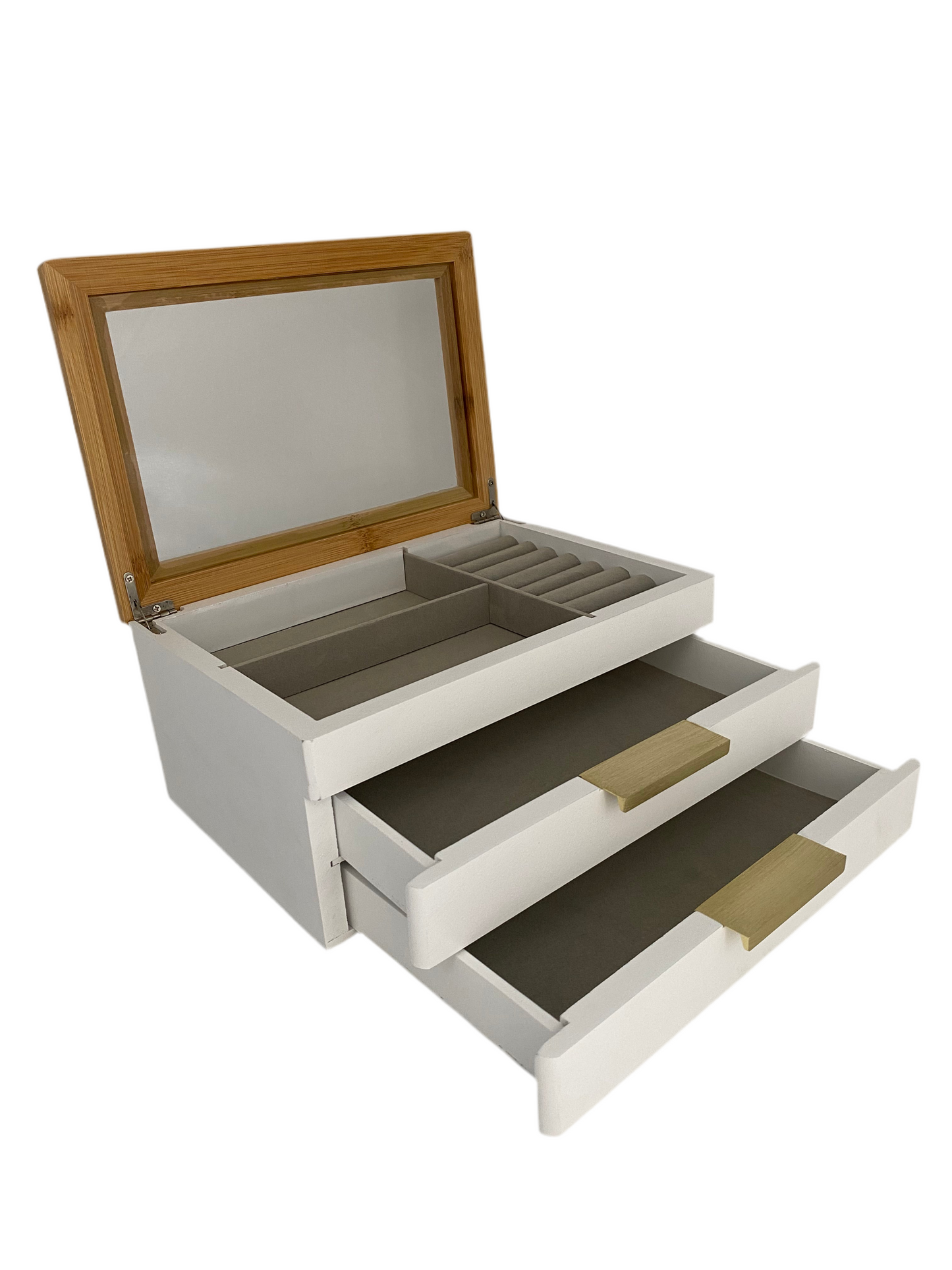 3 Layers Wood Jewellery Organizer