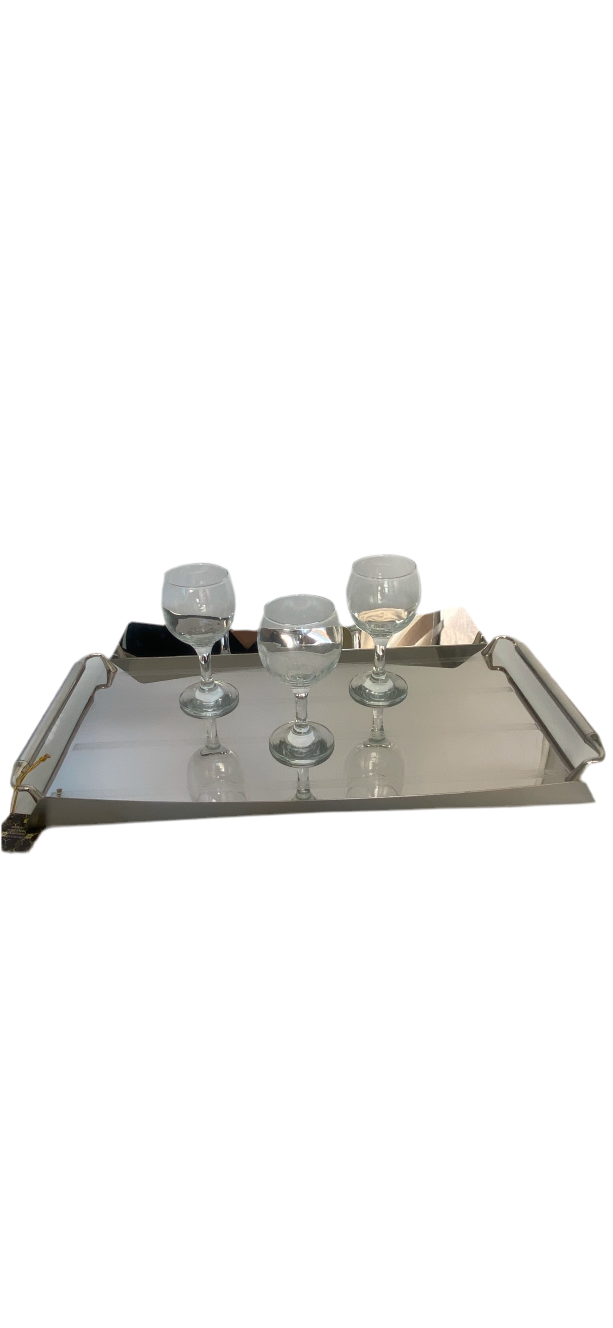 Phoenix, Rectangular Silver Mirror Tray