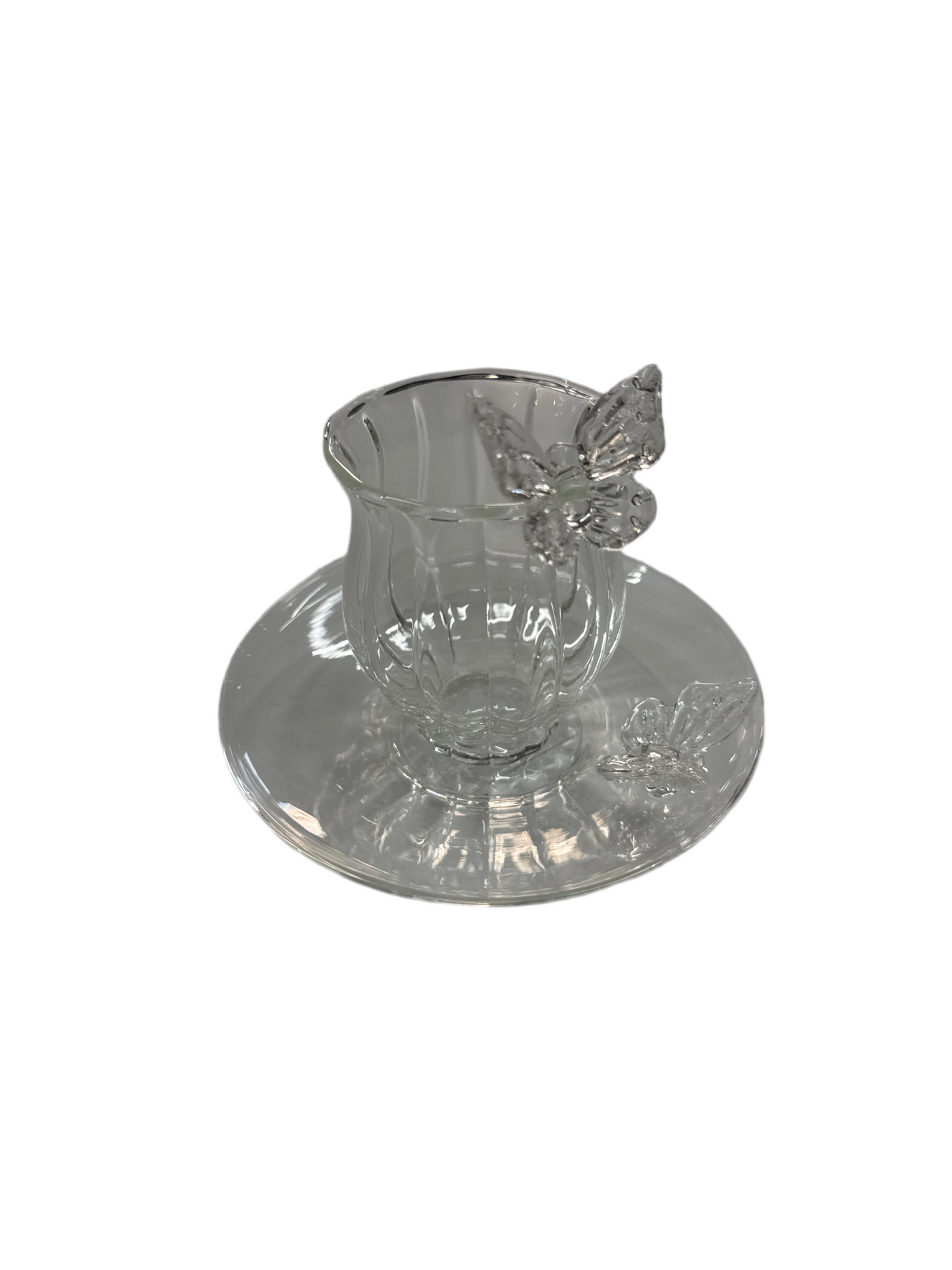 Butterfly cup and saucer set