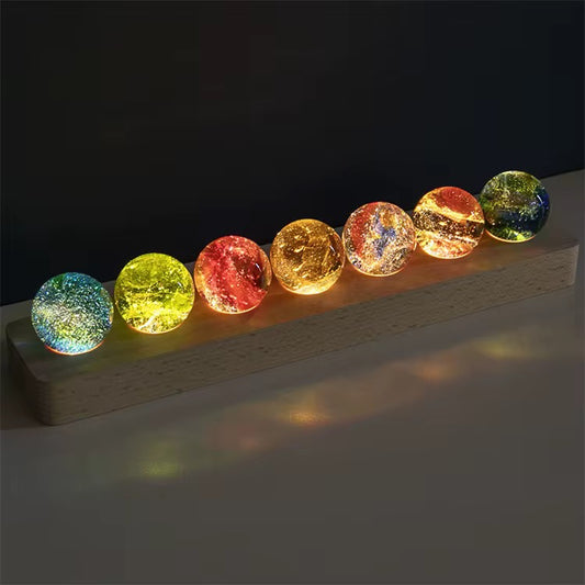 Boules Set with Wood Base