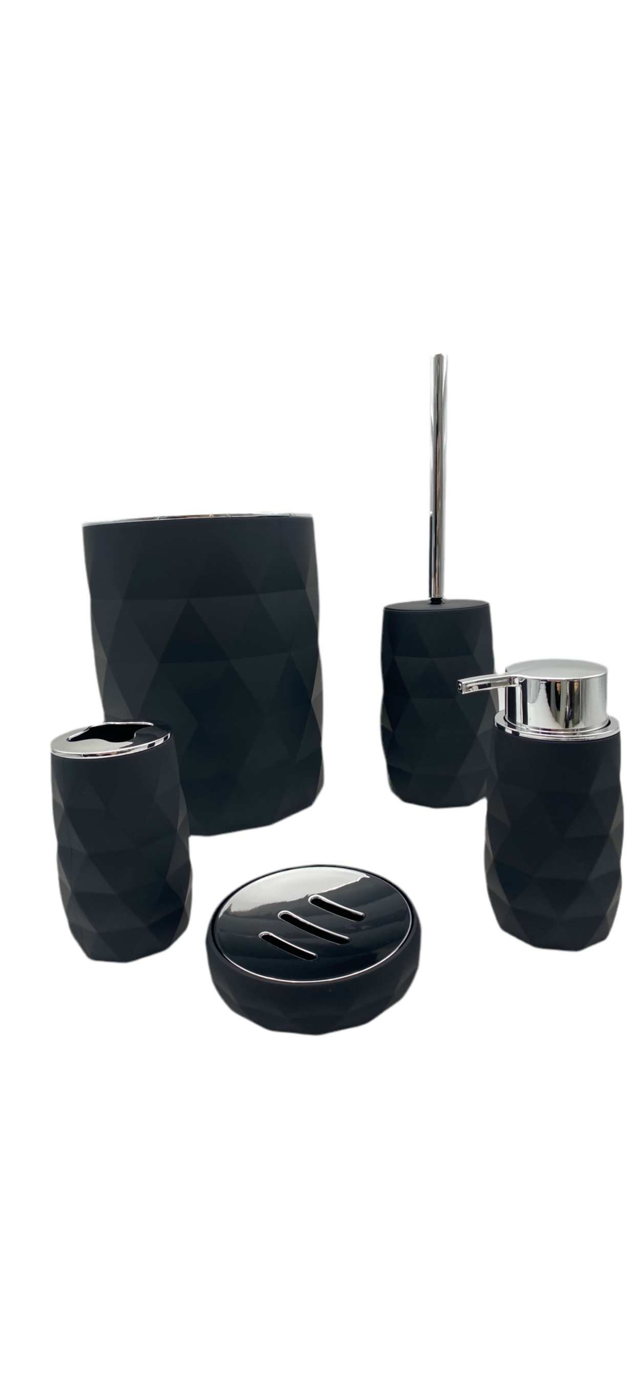 Diamond 5 pieces Toilet Set